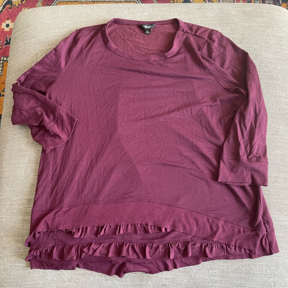Simply Vera Size XXL Ruffled Soft Blouse